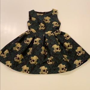 Gorgeous Oasap Skull brocade Dress